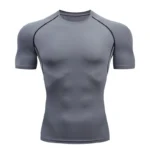 Men's Tight Dry Tshirt Muscle Moisture Wicking Gym Tshirts Fitness Sportswear Casual Holiday Short Sleeve Clothing Apparel - Image 23