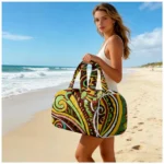 Quilted Tote Bag Men Women Large Hobo Purse Boho Chic Shoulder Bag Unique Paisley Print Beach Bag Spacious Travel Tote Handbag