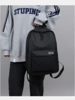 Backpack Simple New Style College Style Small Backpack Travel Lightweight Korean Version Junior High School Double Shoulder Bags - Image 29