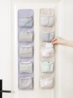 5/10 Pockets Underwear Socks Hanging Organizers Behind Door Storage Wardrobe Hanging Storage Bag Closet Organizer - Image 5