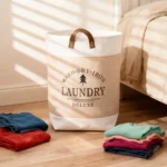 Collapsible Waterproof Clothes Baskets Household Laundry Basket Dirty Fabric Laundry Basket for Bedroom Balcony Laundry Room - Image 4