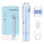 Electric Shaver for Women Electric Razor for Womens Bikini Legs Underarm Public Hairs Rechargeable Trimmer with Detachable Head - Image 7