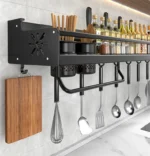 Kitchen Spice Storage Knives Holder Knife Stand Spice Rack Organizer Knives Holder Spoon and Chopsticks Rest Hanging Organizers - Image 11