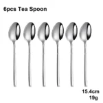 4/6/16/24 Pieces Cutlery Set Stainless Steel Thin Tableware Mirror Elegant Knife Fork Spoon Western Dinner Set Sliverware - Image 10