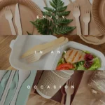 A Set of Premium Wooden Cutlery – 100/200 Pieces of Disposable Cutlery (50/100 Forks, 25/50 Knives, 25/50 Spoons), Suitable for Events and Catering Services, Includes 5.5inch / 6.3inch Utensils, with a Wooden Table Cutlery Set of 14cm / 16cm Pieces Suitable for Daily Use, Outdoor Activities, and P - Image 9