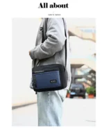 Fashion Men Crossbody Bag Single Shoulder Bags Big Capacity Storage Bag Multi-Pockets Business Crossbody Bags for Work Traveling - Image 20