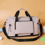 Travel Bag with Large Capacity for Short-Distance Travel, Storage Luggage Bag, Portable Lightweight Crossbody Sports and Fitness Bag for Women, Expandable and Can Be Attached to a Trolley Case - Image 5