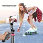 Portable camera tripod with wireless remote control and 360 ° rotation for video recording, video recording, and live streaming - Image 4