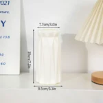 Nordic Vases Pure White Plastic Vases Imitation Ceramic Flower Vases Desktop Flowerpot Wedding Decor Home Ornament - Image 26