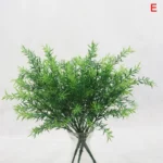 Artificial Plants Fake Leaf Foliage Bush Home Office Garden Wedding Decors - Image 7