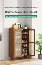 Shoe cabinet, shoe rack  household, simple indoor storage artifact, space-saving entry, and dust-proof dormitory. - Image 11