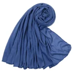 Women Big Size Cotton Jersey Hijabs Scarf Islamic Turban Shawls Trendy Muslim Hijab Solid Plain Cotton Scarves Headscarf - Image 24