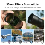 APEXEL Zoom Lens 20x-60x Telephoto Telescope Lenses Universal High Power Tele for Bird-watching Camping iPhone Android Phones - Image 4