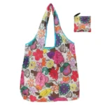 Tote Bags Flower Print Women's Grocery Handbags Outdoor Foldable Shopper Eco Shopping Bag Reusable Storage Bag Organizer Bags - Image 7