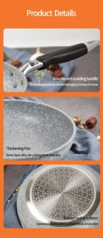 Frying Pan 28/26/24/20cm Wok Pan Non-stick Pan Skillet Cauldron Induction Cooker Frying Pans Pancake Pan Egg Pan Gas Stove Home - Image 21