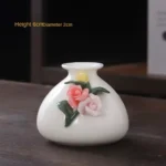 Handmade Flower Vases Ceramic Hydroponic Mini Flower Inserted Dry Flower Fragrance Bottle Home Decorations Floreros Vintage - Image 4
