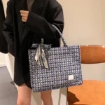 Women’s Tote Bags 2022 Trend New Mass Canvas Shoulder Bags Luxury Designer Handbags Casual Fashion Messenger Bags - Image 4