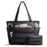 Tote Bag for Women, Lightweight Puffy Tote Bag with Compartments Shoulder Bag Handbag for Travel, Work, Gym - Image 14