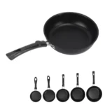 Frying Pan Skillet Light Smoke Frying Pan Professional Prevents Stick High Capacity Easy To Clean Heat Resistant for Home - Image 5