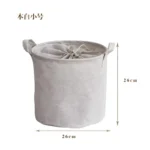 Foldable Fabric Laundry Basket Home Use Dirty Clothes Hamper Toy Storage Basket Wash Tub Bedroom Utility Storage Basket - Image 11