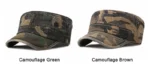 Vintage Camouflage Hats for Men Women Spring Summer Flat Top Baseball Caps Outdoor Camo Cadet Combat Fishing Cap Sunscreen Cap - Image 10