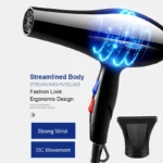 Hair Dryer 2200W Professional Powerful Hair Dryer Fast Heating Hots And Cold Adjustment Ionic Air Blow Dryer with Air Collecting - Image 10