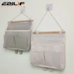 Pockets Hanging Organizers Waterproof Hanging Storage Bag Wall Mounted Closet Organizer Bear Flamingo Sundries Bags Home Decor - Image 2