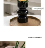 Retro Irregular Home Glass Vase Living Room Dining Table LLuxury Decoration Flower Vases - Image 18