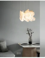 Led Modern Chandelier Living Room Decorative Lighting Duplex Rotary Staircase Chandelier Irregular Acrylic Restaurant Chandelier - Image 21