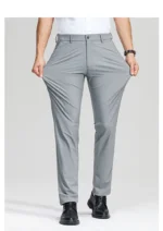 New Men's Business Office Party Suit Pants Spring Summer  Loose Ice Silk Breathable Pants Casual Trousers Male Straight Pants - Image 28