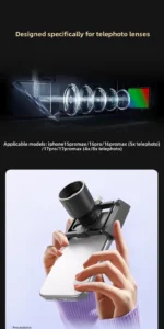 2X Telephoto Booster for Phone – 60mm, 5‑Element Glass, 10° FOV, 4‑5m Focus, T‑Mount, for 4X/5X/8X Telephoto - Image 16