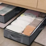 Foldable Underbed Bags -  Blankets Clothes Comforters Storage Bag Breathable Zippered Organizer for Bedroom - Image 4