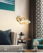 LED Wall Lamp Modern Luxury Flower Shaped Decorative Light Bedroom Bedside Study Dining Room Living Room Background Wall Lamp - Image 26