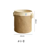Foldable Fabric Laundry Basket Home Use Dirty Clothes Hamper Toy Storage Basket Wash Tub Bedroom Utility Storage Basket - Image 16