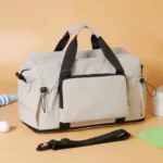Travel Bag with Large Capacity for Short-Distance Travel, Storage Luggage Bag, Portable Lightweight Crossbody Sports and Fitness Bag for Women, Expandable and Can Be Attached to a Trolley Case - Image 10