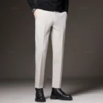 New Men‘s Suit Pants Slim Business Office Elastic Waist Black Grey Classic Pant Korean Trousers Male Plus Size 27-38 40 42 - Image 5