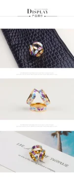 Fashion Scarves Buckle Stainless Steel Ring Women Brooches Enamelled Scarfs Buckles Ring High-Grade Scarf Clip Metal Brooch 2022 - Image 9
