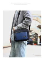 Fashion Men Crossbody Bag Single Shoulder Bags Big Capacity Storage Bag Multi-Pockets Business Crossbody Bags for Work Traveling - Image 19