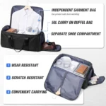 Travel Bag for Men, Convertible Carry on Garment Duffel Bag,Weekender Bag Hanging Suitcase Suit Business Travel Bag Clothing Bag - Image 12