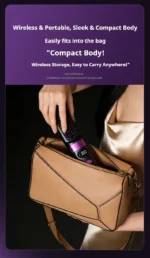 3-in-1 Hair Straightener Brush, Compact & Portable for Home and Travel, 4-Speed Fast Heating Styling Helper - Image 21