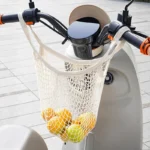 Bike Bag, Electric Bike Helmets Luggage Net, Handlebar Tube Hanging Baggage Mesh Pouch,Cycling Bag,Handbag Tote Bike Accessories
