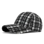 Hats for Men and Women New Classic Plaid Baseball Cap for Autumn and Winter Hard-Brimmed Face-Slimming Duckbill Cap Sun Hat - Image 14