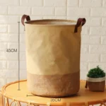Foldable Fabric Laundry Basket Home Use Dirty Clothes Hamper Toy Storage Basket Wash Tub Bedroom Utility Storage Basket - Image 10