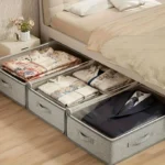 4-Pack Heavy-Duty Under-Bed Storage Bags - Foldable Opening Design Wardrobe Organizer Bags, Space-Saving - Image 5