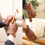 Brown Leather Work Gloves for Cutting/Motorcycle/Farm,Cowhide Work Gloves with faded effect for men - Image 13