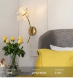 LED Wall Lamp Modern Luxury Flower Shaped Decorative Light Bedroom Bedside Study Dining Room Living Room Background Wall Lamp - Image 28