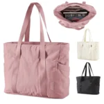 Women Tote Bag University Laptop Travel Tote diaper Gym Yoga Bag Shoulder Bag with Yoga Mat Buckle for Sports College Work