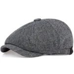 Retro Newsboy Caps Men British Painters Hats Autumn Winter Berets Herringbone Flat Cap Hip Hop Berets - Image 12