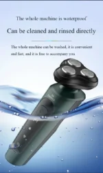 Electric Shavers for Men Waterproof Electric Trimmer Razor Wet &amp Dry Use Rechargeable Battery Rotary Shavers Machine Shaving - Image 21