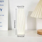 Nordic Vases Pure White Plastic Vases Imitation Ceramic Flower Vases Desktop Flowerpot Wedding Decor Home Ornament - Image 25